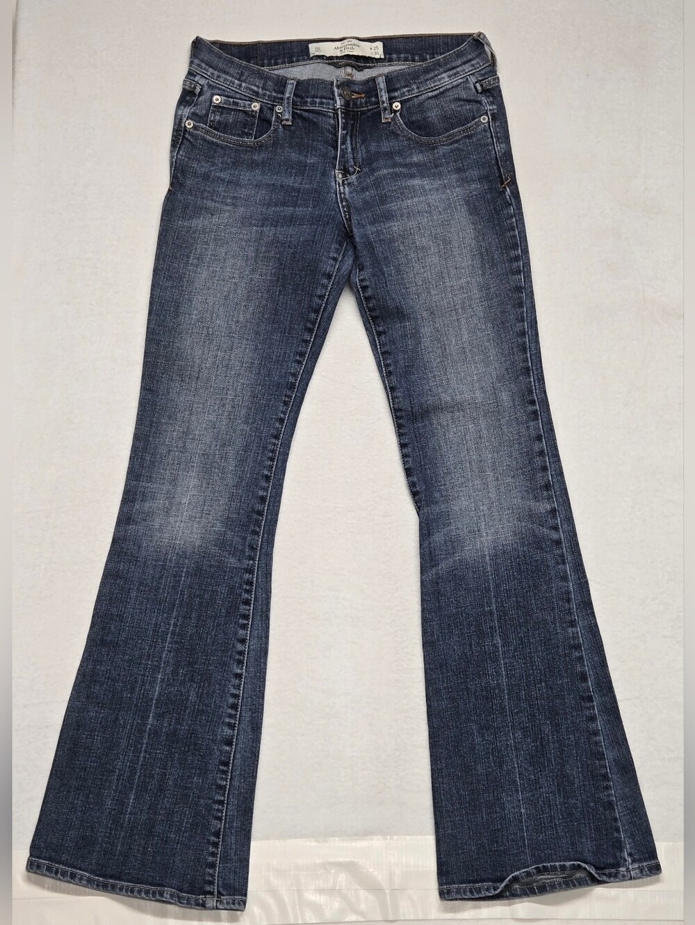 Abercrombie & Fitch W25 L31 OS Madison Jeans Denim Pants Low Rise Bell Bottom